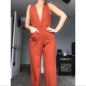 Boho burnt orange Jumpsuit